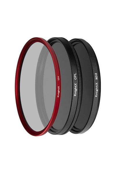 KnightX UV, CPL, ND8, KnightX Essential Set, 55mm + Case & Cloth GIFT