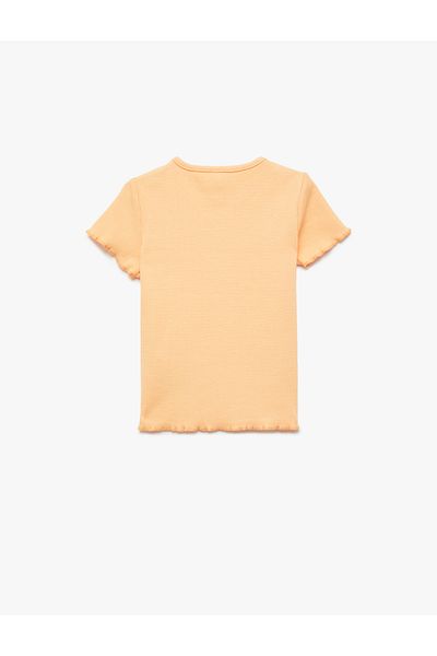 Koton Cotton Crew Neck Short Sleeve Printed T-Shirt