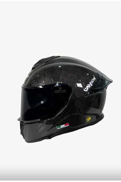 Sway Sw 861 Carbon Snake Glossy Full Face Helmet
