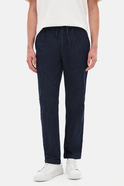 Tween Relaxed Fit Lacivert Denim Pantolon
