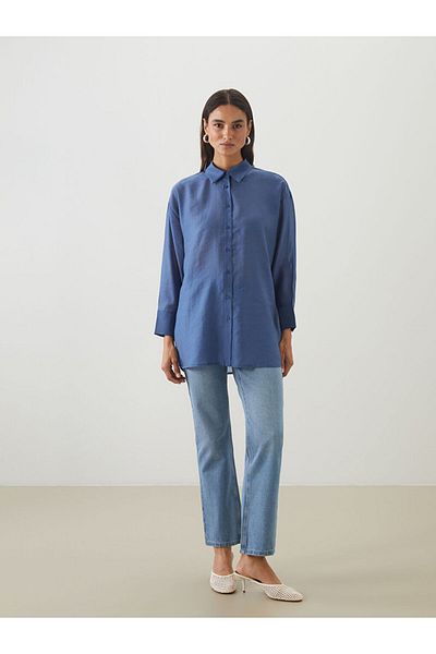 LC Waikiki Cămașă pentru femei din poplin de sezon nou - S5O841Z8