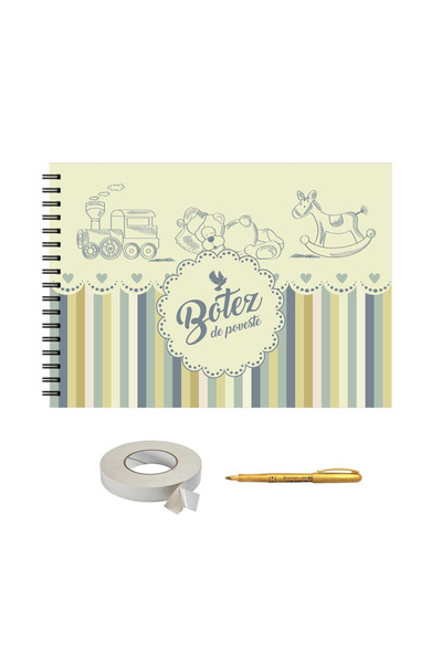 OEM Set Album foto / GuestBook aniversare sau majorat, model 3, A4 landscape,...