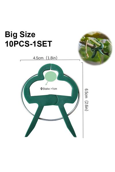 Choice 20pcs-2set Big Size-10pcs-1set 10-200 Plant Fixed Clips Reusable Greenhouse Bracket Forfixing Stems