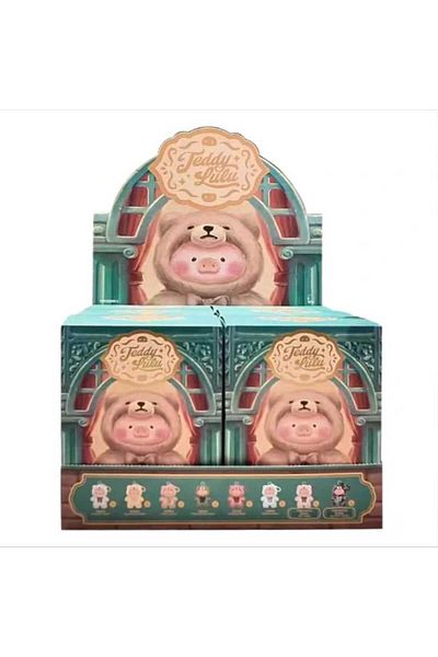 Miniso 6pcs set Toyzero Teddy Lulu The Pig Plush Vinyl Doll Anime Figure Pig Cosplay Teddy Fluffy Pendant B