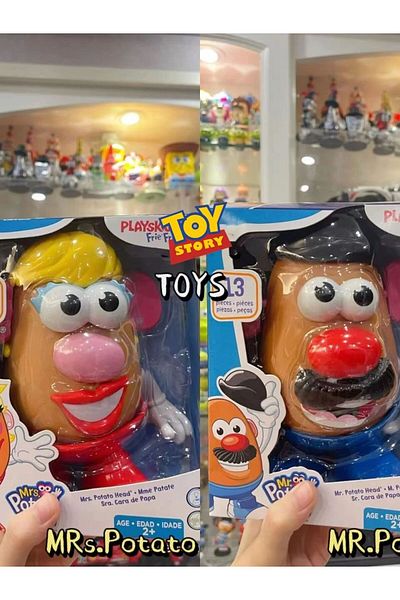 Hasbro 18CM 2 Packs Disney Toy Story3 Classic Mr.potato Head Mrs.potato Action Figure Educational Gifts Co