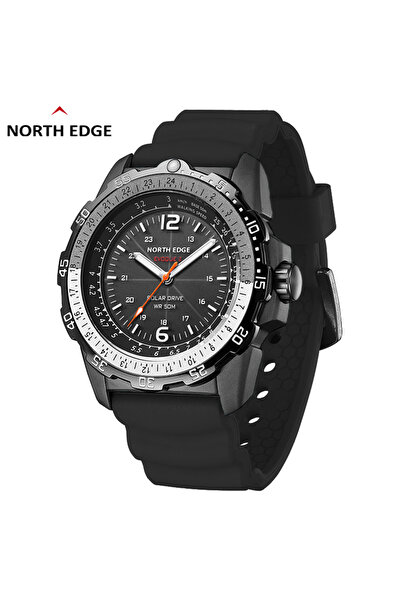 Choice ساعة نورث إيدج إيفوك 2 العسكرية الرقمية للرجال، مقاومة للماء حتى عمق 50 متر، ساعات يد رياضية للرجال تعمل بالطاقة الشمسية