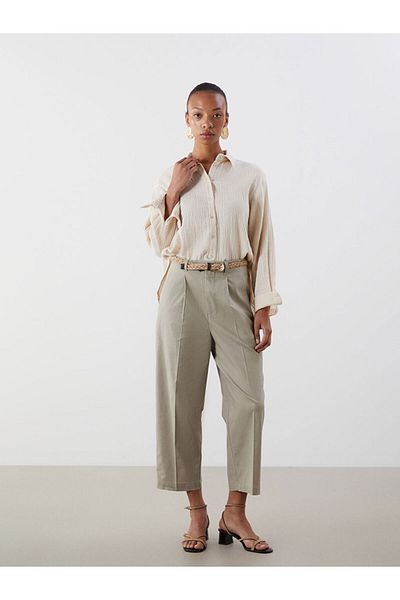 LC Waikiki Pink Textured Women's Shirt