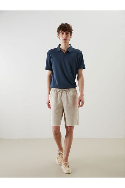 LC Waikiki Ανδρικό σορτς New Season Comfortable Fit Λινό Μικτό - S5FQ93Z8