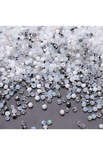 choice2 2mm 500pcs WHITE 500Pcs 2mm 3mm Mixed Color Czech Bicone Glass Loose ...