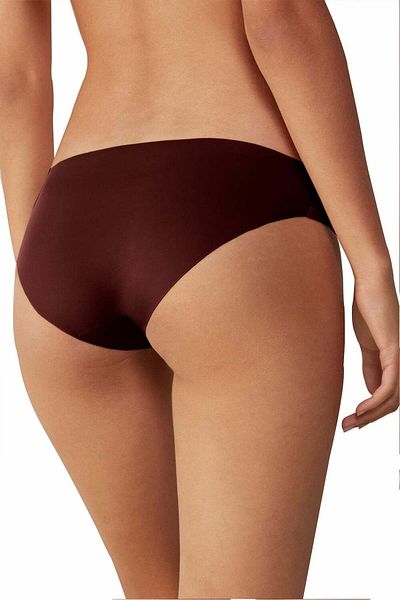Linovit Women's Panties Emilia, Low Waist, Seamless, Plum Purple - Plum Purple, XL