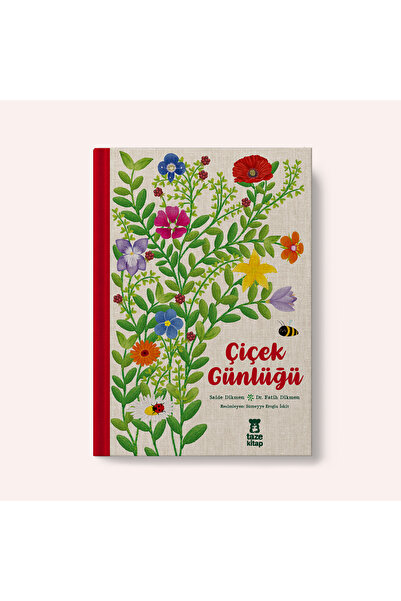 Taze Kitap Çiçek Günlüğü - Bez Ciltli