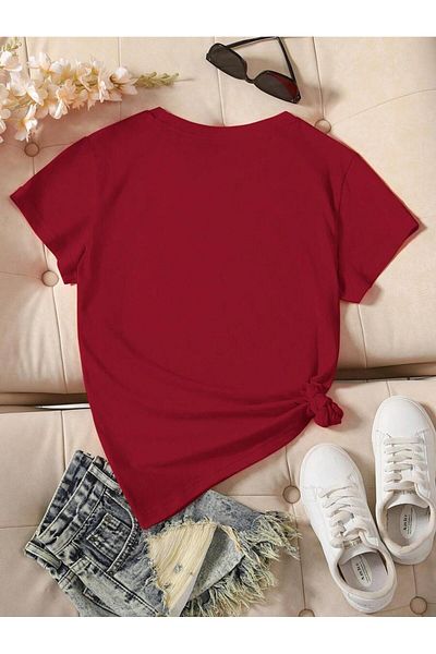 uyguntarz Μπλουζάκι με στάμπα Unisex Jean με σχέδιο καρδιάς