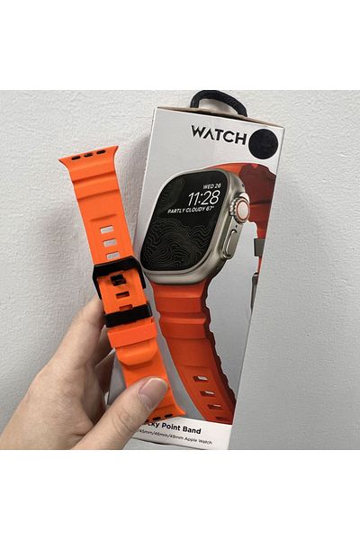 Choice 42mm 44mm 45mm 49mm OB Silicone Strap Sports Bracelet Band For iWatch Ultra2 Apple Watch 10/9/8/1/2/