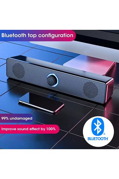 Choice Bluetooth version PC Soundbar Wired and Wireless Bluetooth Speaker USB Powered Soundbar for TV Pc La