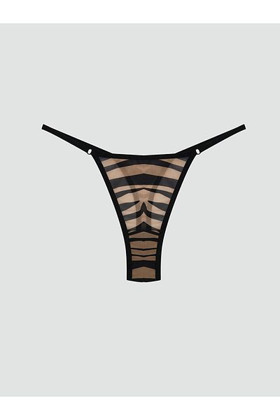 LC Waikiki New Season Leopard Pattern Fancy Thong Panties - S5Ph66Z8