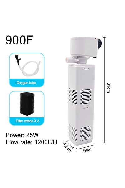 Choice 900F Aquarium Filter Pump Fish Tank Submersible Silent Air Oxygen Aerator Water Change Pump Aquarium
