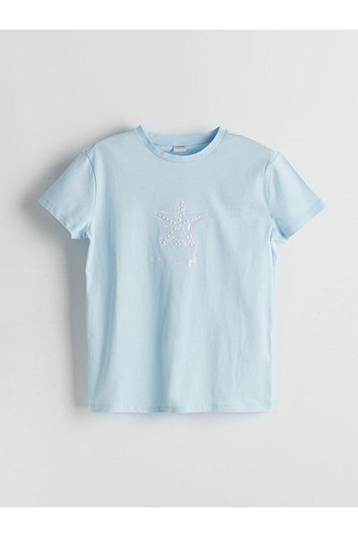 LC Waikiki Tricou pentru fete cu gât turnat sezon nou - S5KV65Z4