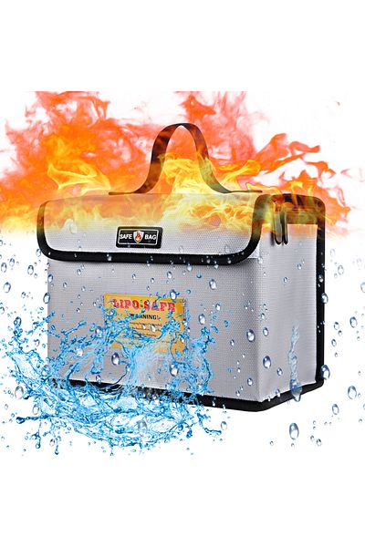 Choice Fireproof Explosionproof Lipo Battery Guard Safe Bag for Battery Storage Charging with Double Met...