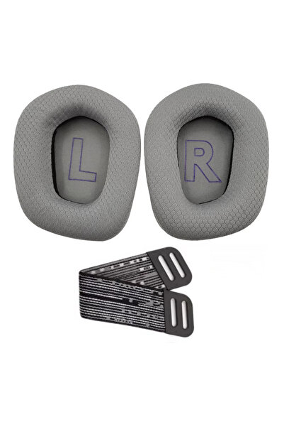 Choice مجموعة واحدة من وسائد الأذن البديلة المصنوعة من الإسفنج الرمادي لسماعات الرأس Logitech G733 G335 Logitech G 733