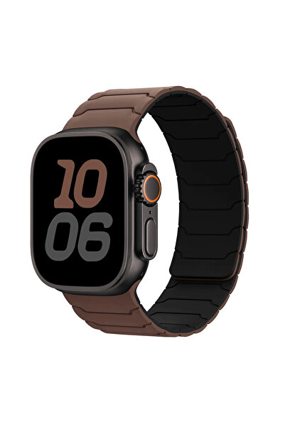 Choice S10 42-38 40 41 مم 16 حزام أسود شوكولاتة لساعة ألترا 2 باند 49 مم 45 مم 44 مم 40 مم 42 مم 46 مم 41 مم