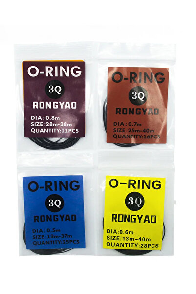 Choice مجموعة من 4 قطع من حشوات الساعات المقاومة للماء بمقاس 0.5 مم/0.6 مم/0....