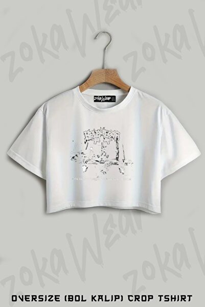 ZOKAWEAR Μπλουζάκι με στάμπα Belphegor Oversize Crop