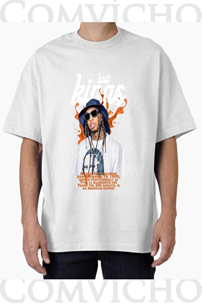 COMVİCHO تي شيرت مطبوع بتصميم Last Kings v1 للجنسين