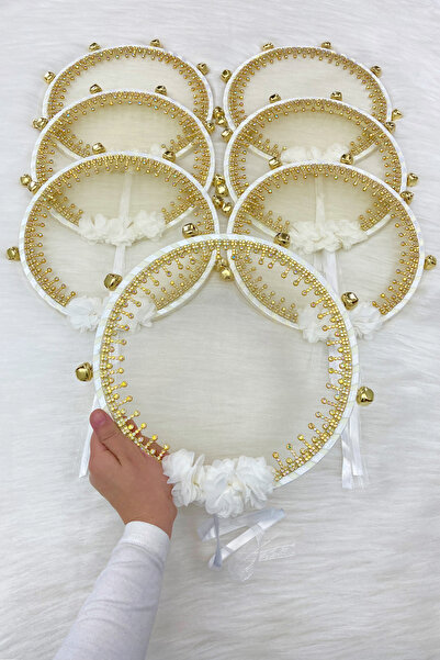 ZEYMERADE عروس بيضاء وصيفة العروس مع زهرة وحجر السلطان، حفل زفاف هينا ليلة ال...