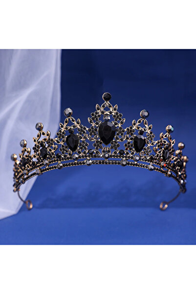 Choice Black Luxury Elegant AB Crystal Crown Hair Accessories Tiara For Women...