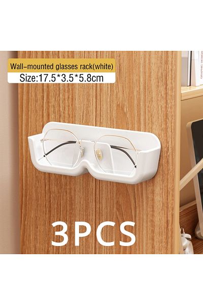 Choice White-3PCS Glasses Display Cabinet Sunglasses Storage Box Wall Mounted Perforated Free Sunglasses St