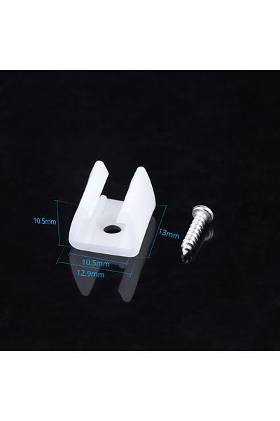 Choice 20pcs clip 220V 110V COB LED Strip EU Plug US Plug LED Light Tape Clip Accessory