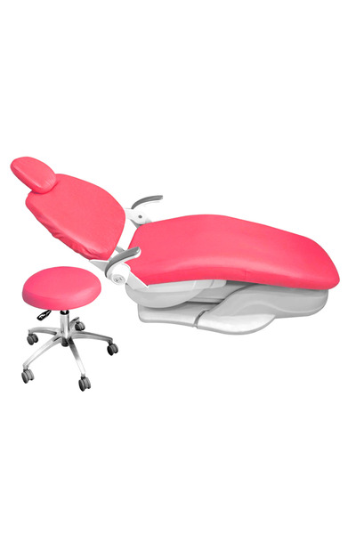 Choice1 مجموعة من 4 قطع من غطاء مقعد كرسي الأسنان، مصنوع من جلد البولي يوريثا...