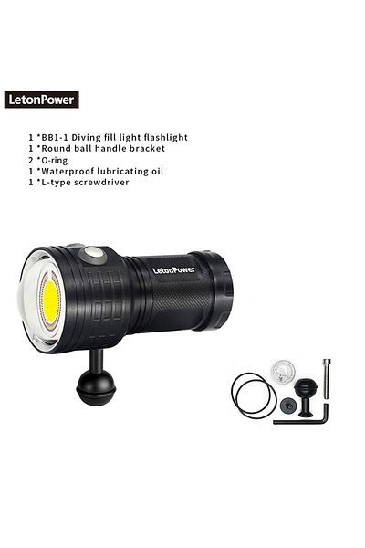 Choice BB1-1 LetonPower Underwater Photography Light Highlight 12000Lumens COB Lamp LED Diving Flashlight 1