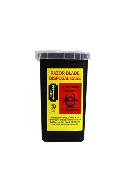 Choice Red NEW Barbershop Blade Recycling Box Salon Mini Trash Can Razor Blade Disposal Case Syringe Needle