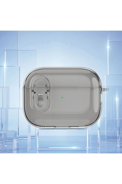 Choice For Airpods Pro Transparent Black Transparent Crystal Wireless Bluetooth Earphone Case For Airpods P