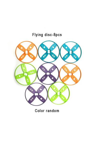 Choice flying disc-8pcs Launcher Air Saucer Rocket Games Sports Child Flying Disc Air Bounce Pokes Propelle
