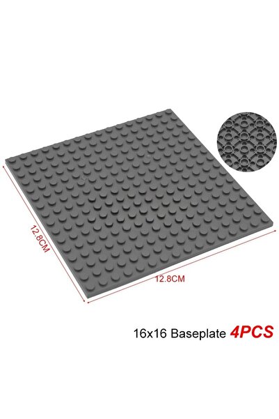 choice2 16x16 Dark Grey Building Blocks Double-sided Base Plate 16x16 91405 A...