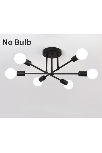 Choice 6B Dropshiping Modern Chandelier Simple Home Decor Lighting LED Bulbs Ceiling Lamp For Bedroom Dinin