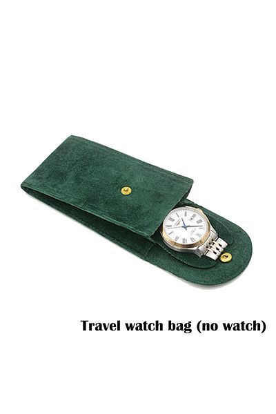 Choice green YIBIDUN Brand New Watch Storage Bag Portable Watch Bag Travel Watch Box Storage Box Green/Brow