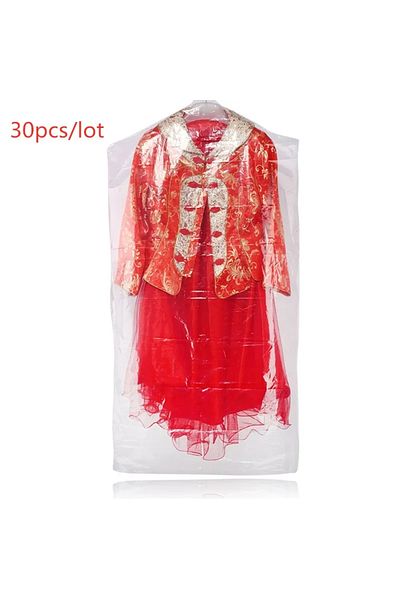 Choice 30pcs about 60x90cm Thickness 2.2wire 30PCS Transparent Hanging Clothes Dust Cover Clothing Dust-Pro