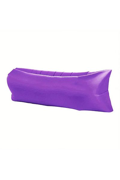 Choice Purple Recliner Air Lazy Inflatable Sofa Bag, Portable Camping Sofa Mattress, Music Festival Recline