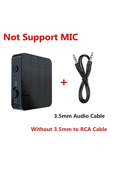 Vikefon NO RCA Cable Bluetooth 5.0 Audio Receiver Transmitter 2 IN 1 RCA 3.5MM AUX Jack USB Dongle Stereo Wi