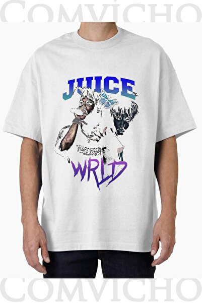 COMVİCHO تي شيرت مطبوع بتصميم Juice VRld V7 للجنسين