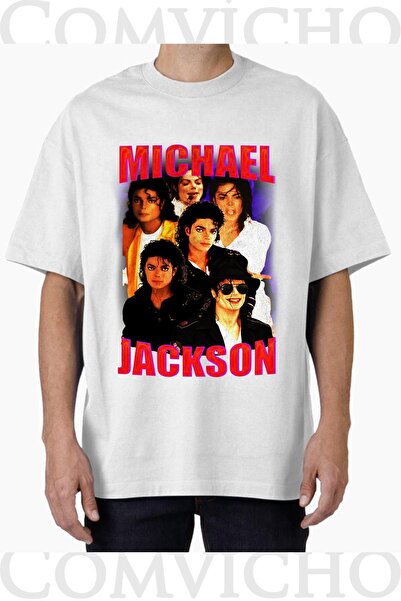 COMVİCHO تي شيرت مطبوع بتصميم مايكل v2 للجنسين