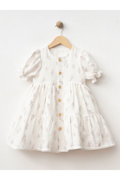 Cherrys Bebek Layered Ruffled Girl's Dress