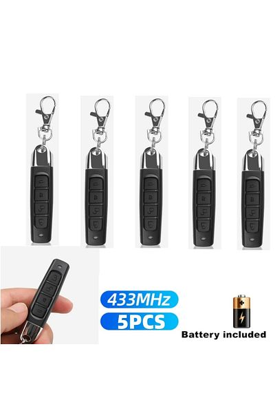 Kebidumei 5PCS Lock Type 433mhz Wireless Remote Control 433.92Mhz Receiver Module RF Transmitter Electric Clon