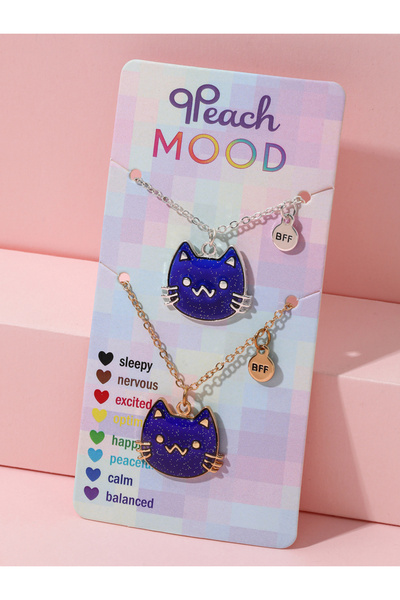 Choice طقم من قطعتين من القلادات المتغيرة الألوان الحساسة لدرجة الحرارة على ش...