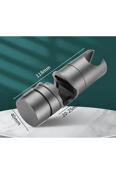 Choice grey 1pc Universal Shower Head Holder Adjustable 18~25mm ABS Chrome Shower Rail Holder Bathroom Acce