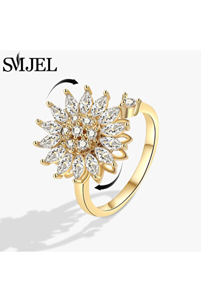 Choice خاتم جديد قابل للتغيير 511 لدوار الشمس للقلق، حلقات فيدجيت سبينر للنسا...