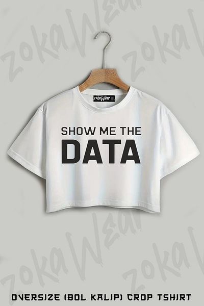 ZOKAWEAR Tricou oversize cu imprimeu Show Me The Data